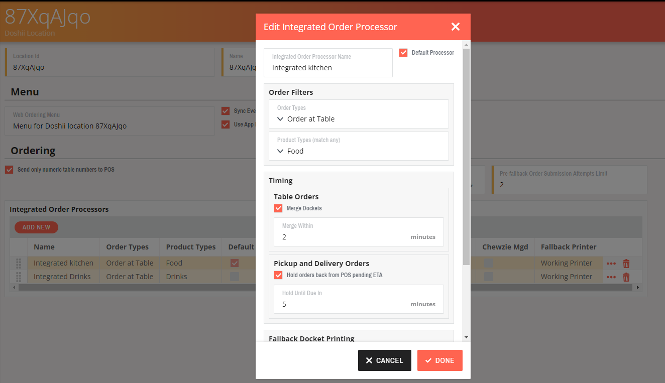 How to Configure Integrated Order Processor